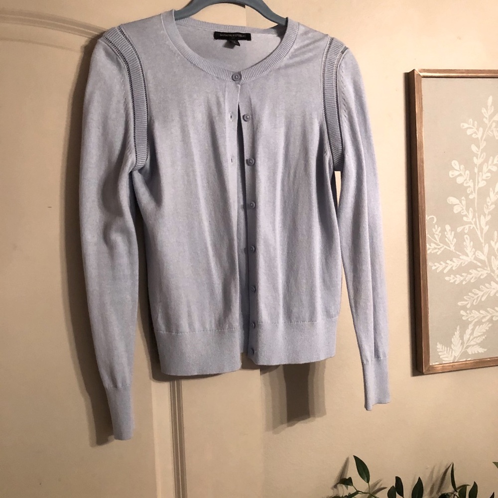Women’s banana republic small petite blue cardigan